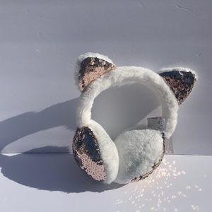 New white adventure wear by copper key earmuffs